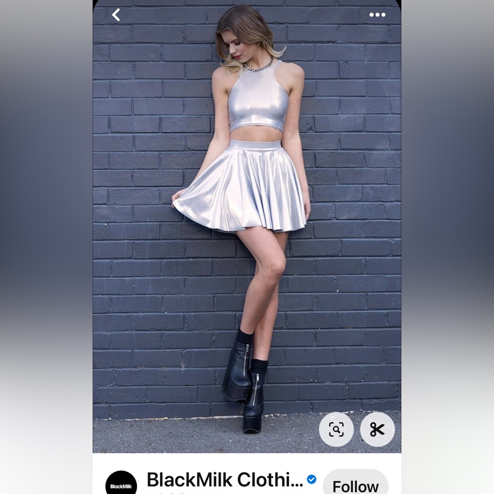 Blackmilk Starlight Cheerleader Skirt Size S